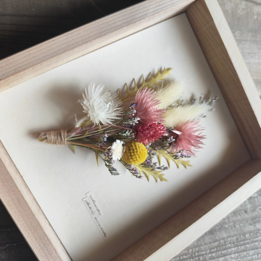  ２枚セット　植物標本風パネル+ボタニカルパネル